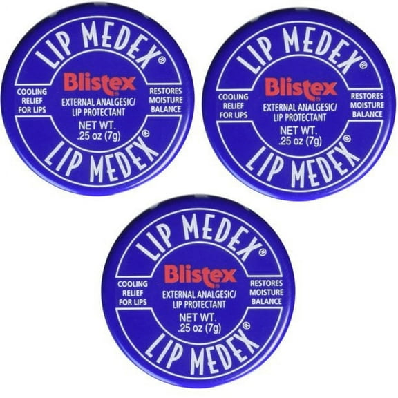 Blistex Lip Medex Mini 3 Jars (0.25 oz)