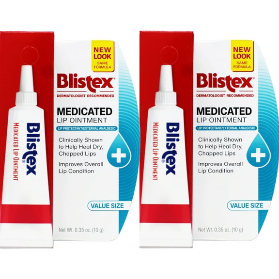 Blistex Lip Ointment Medicated 0.35 oz (Pack of 2)