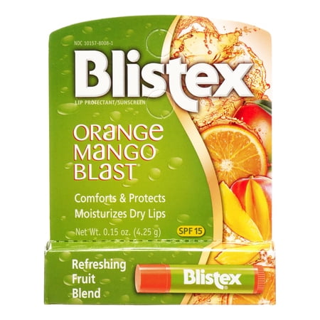 Blistex Lip Protectant SPF 15 Orange Mango Blast, .15 oz