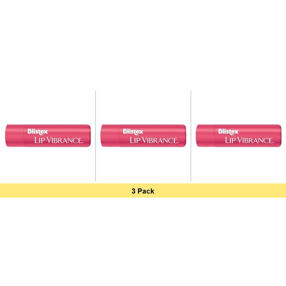 Blistex Lip Vibrance Lip Care Balm SPF 15 Protection Chapped Lips 3-Pack