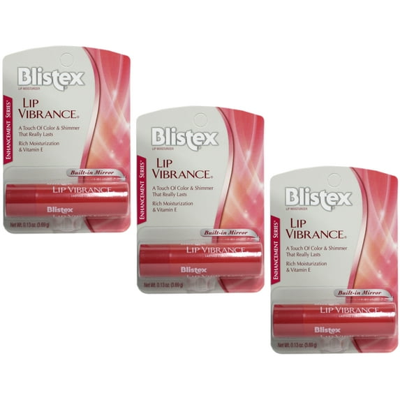 Blistex Lip Vibrance, Lip Protectant, 0.13 oz (Pack of 3)