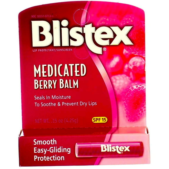 Blistex Medicated Berry Balm SPF 15 0.15 oz
