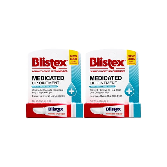Blistex Medicated Lip Ointment, 0.21 oz (Pack of 2)