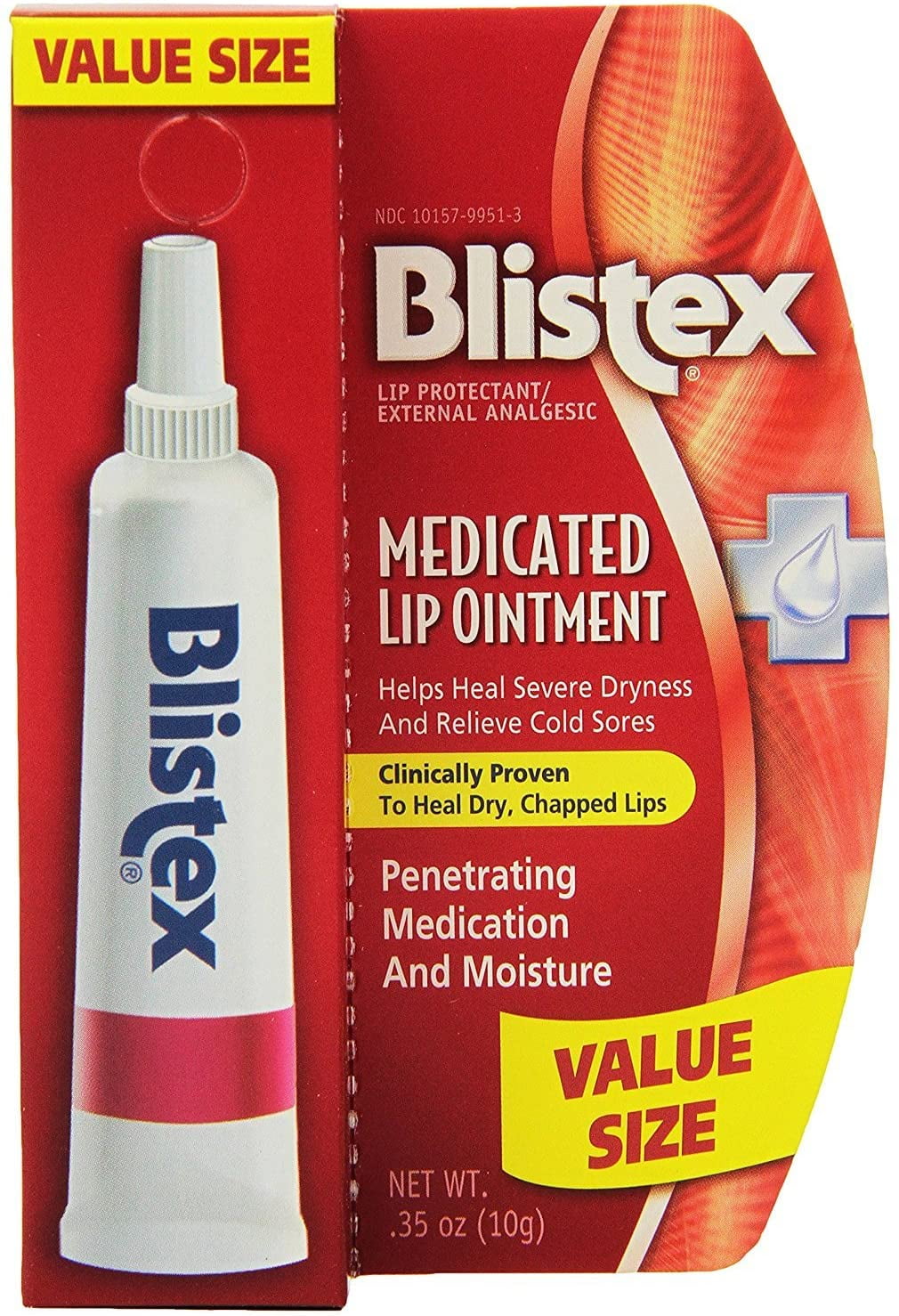 Blistex, Medicated Lip Ointment, Lip Protectant, 0.35 oz (10 g) Pack of ...