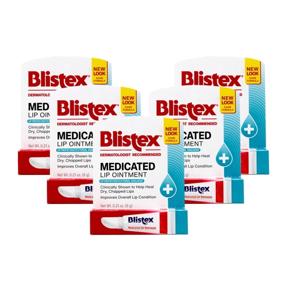 Blistex Medicated Lip Tube 0.21 oz 5 Pack