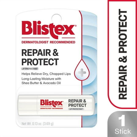Blistex Repair & Protect - Advanced Medicated Lip Care for Dry, Chapped Lips - 1 Count, 0.13oz