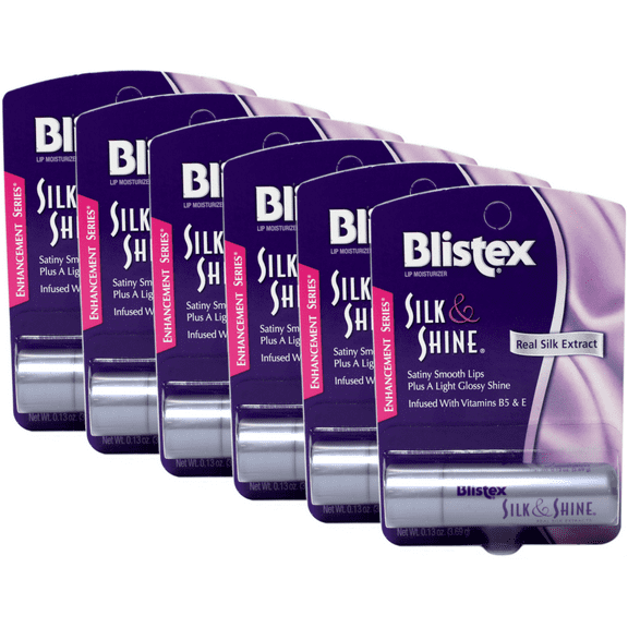 Blistex Silk & Shine Lip Protectant 0.13 oz (Pack of 6)