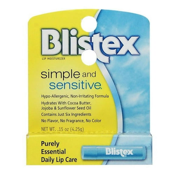 Blistex Simple And Sensitive Lip Care - 0.15 Oz, 6 Pack