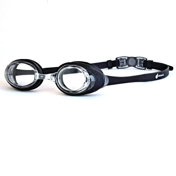 Blithetic Junior Myopia Swimming Goggles, Waterproof Anti-Fog Nearsighted Swim Goggles Multi Colors - Black -2.0D