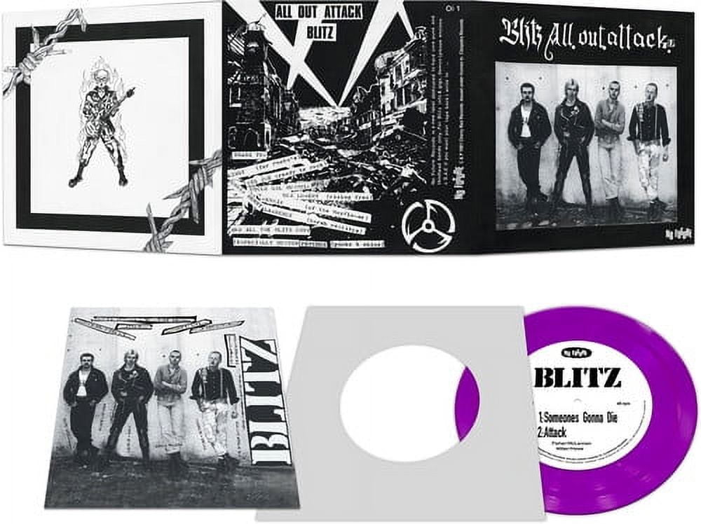 Blitz - All Out Attack - Purple - Rock - Vinyl [7-Inch] - Walmart.com