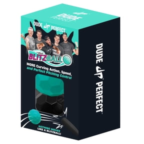 Blitz Ball by Dude Perfect, More Curving Action, Speed, and Perfect Pitching Control, Rubber, 2 pack