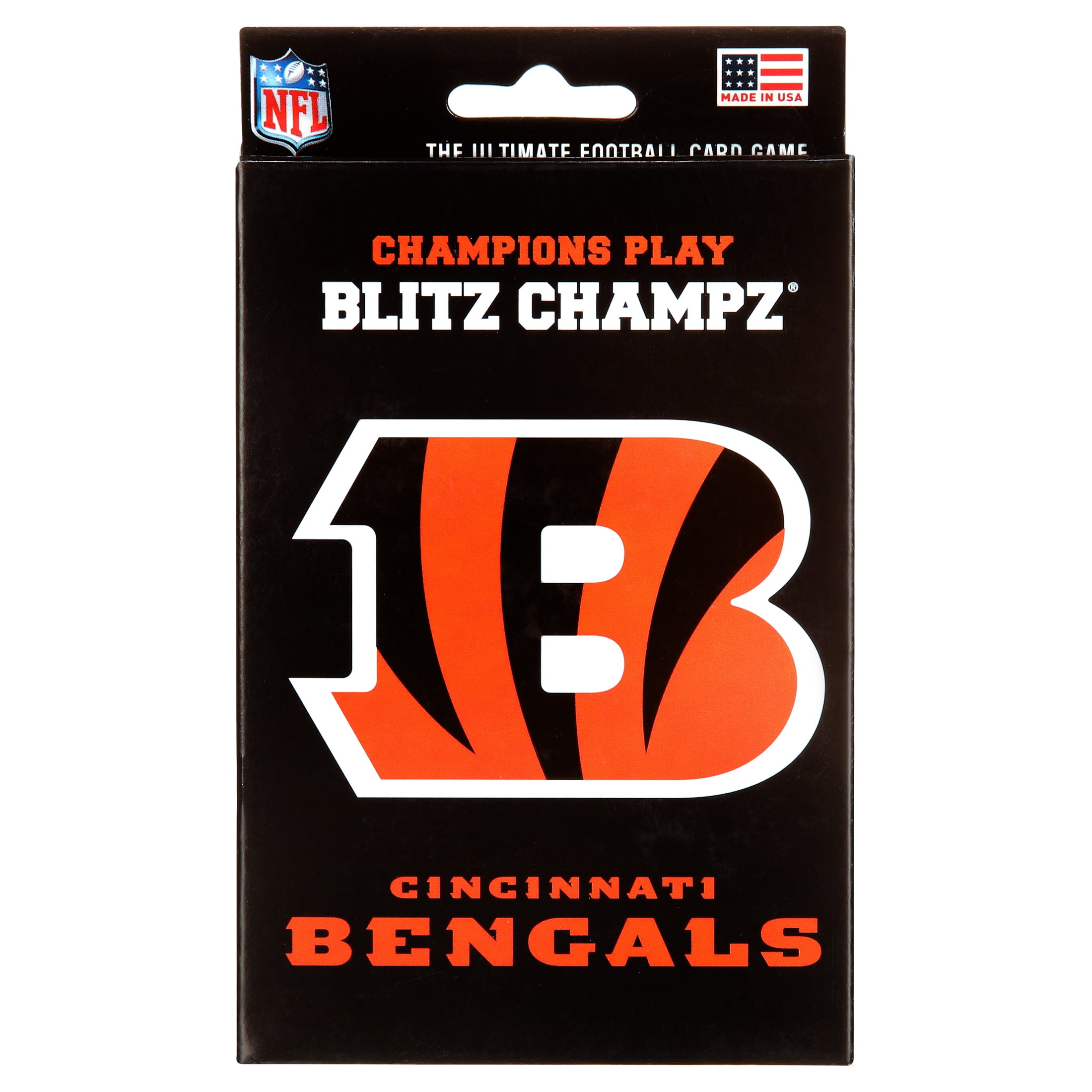 Blitz Champz Cincinnati Bengals Card Game, Family Game for Adults & Kids, Easy-To-Learn Party Game