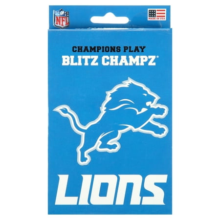Blitz Champz Detroit Lions Card Game, Family Game for Adults & Kids, Easy-To-Learn Party Game