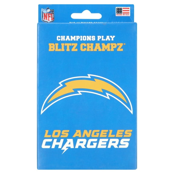 Blitz Champz Los Angeles Chargers Card Game, Family Game for Adults & Kids, Easy-To-Learn Party Game