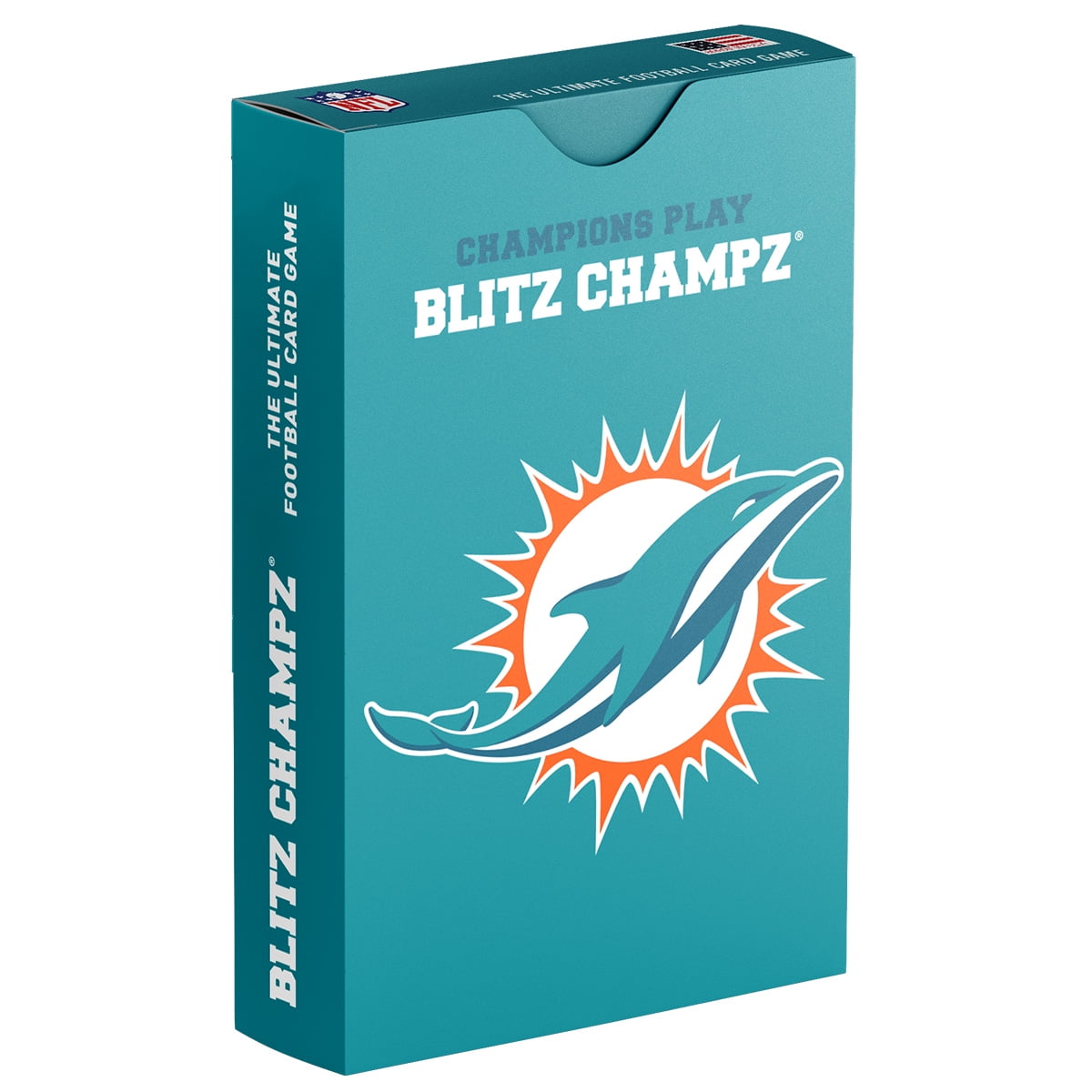 Blitz Champz Miami Dolphins Card Game for Family and Kids