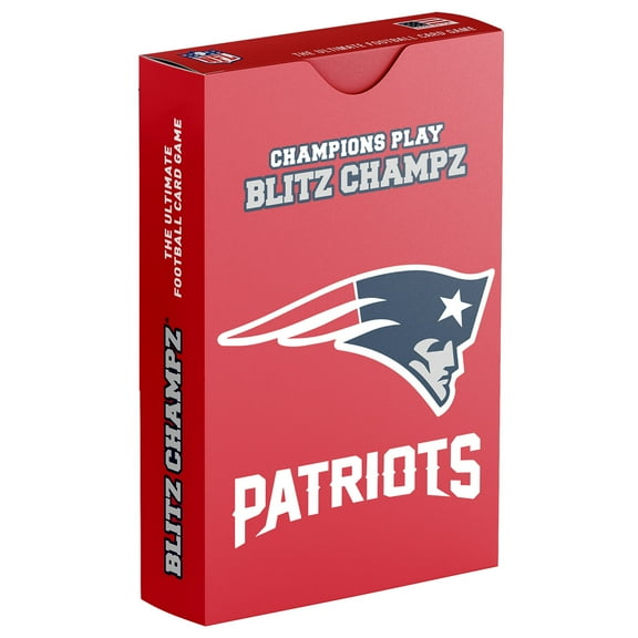 Blitz Champz New England Patriots Card Game, Family Game for Adults & Kids, Easy-To-Learn Party Game