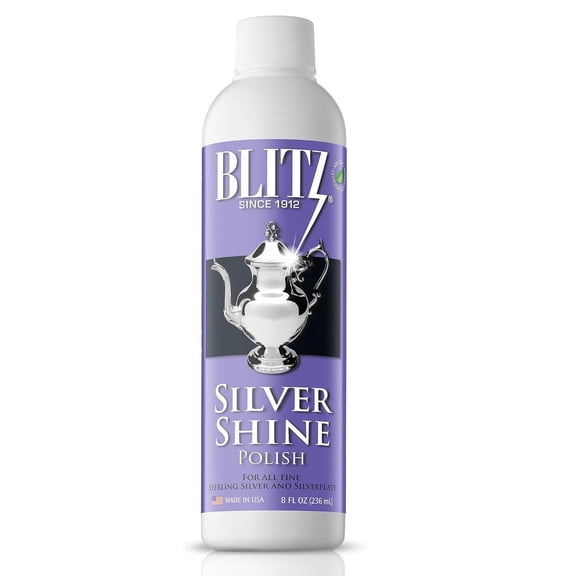 Blitz Silver Shine Polish, 8 Oz