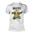 thumbnail image 1 of Blitz T Shirt Voice Of A Generation Band Logo new Official Mens White, 1 of 2