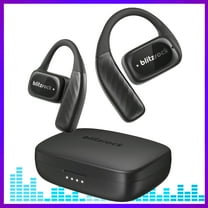 BlitzRock Open Ear Wireless Earbuds, APP Support, Deep Bass, Bluetooth V5.4 Headphone, IPX5 Waterproof Sport Earphone