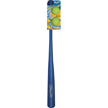 Blitzball Plastic Bat and 2 Ball Combo Set – Backyard Baseball Training Kit for Kids, Teens & Adults – High-Curve Action, Safe & Durable