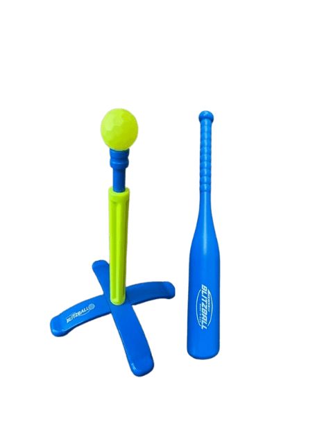 Blitzball Tee Ball Set, Beginner Baseball Training Game for Kids & All Ages
