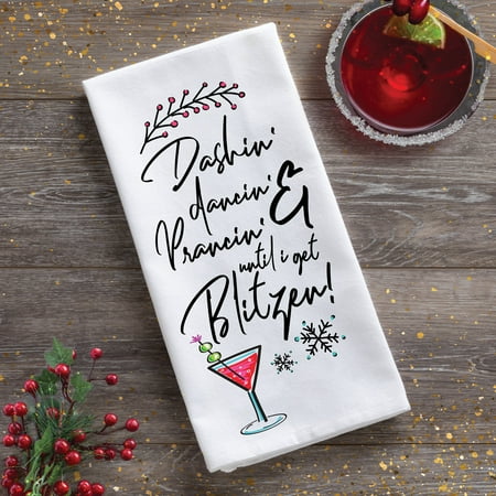 Blitzen Tea Towel