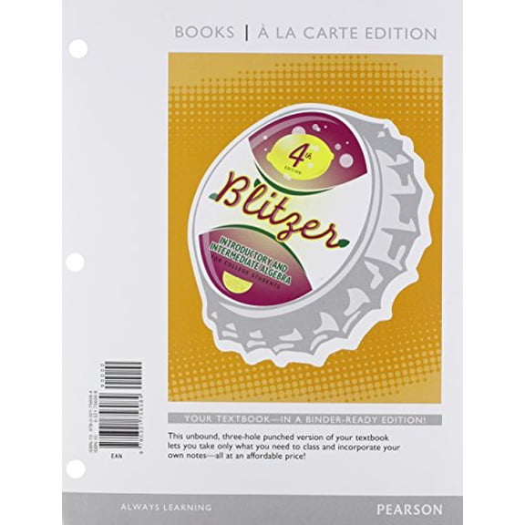 Pre-Owned Introductory & Intermediate Algebra for College Students, Books A la Carte Edition