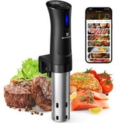 Blitzhome 1100W WIFI Sous Vide Cooker,Precision Sous Vide Machine,Ultra-quiet Fast-Heating Immersion Circulator Temperature and Digital Display,W/ APP Recipe