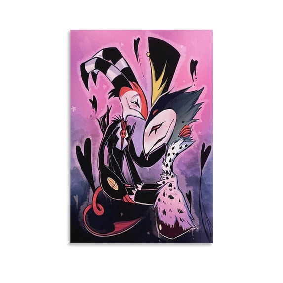 Blitzo And Stolas Poster Wall Art Poster Scroll Canvas Painting Picture Living Room Decor Home 24x36inch(60x90cm)