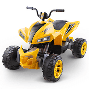 Blitzshark 24V Kids Ride on ATV 4WD Quad Powerful 4-Wheeler, with Big Battery, 6 MPH Speed, Metal Suspension, Lighting