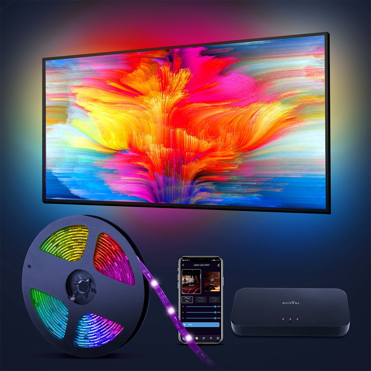 HDMI-compatible Tv Backlight Led Rgb Hue Sync Neon Light HDR Tv