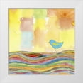thumbnail image 1 of Blixt, Ingrid 15x15 White Modern Wood Framed Museum Art Print Titled - Feathers, Dots and Stripes IX, 1 of 4