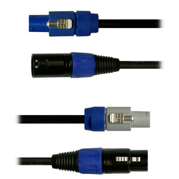 Blizzard Lighting DMX5PC-6 (6ft 5-Pin DMX and Power Combo Cable)