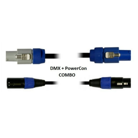 Blizzard Lighting DMXPC-10 (10ft DMX + PowerCon Combo Cable)