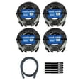 thumbnail image 1 of Blizzard Lighting DMXPCT-50 50 FT IP Rated 3-Pin DMX + PowerCON TRUE1 Compatible Combo Cable 4-Pack with Extension Cord Package, 1 of 7