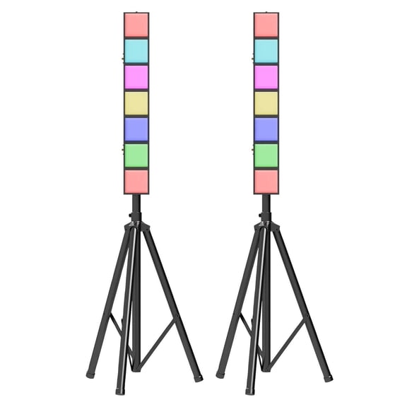 Blizzard Lighting InfiniPix Lil Spektro Mini RGB LED Pixel-Mapped Block FX & Tripod Stand 2-Pack
