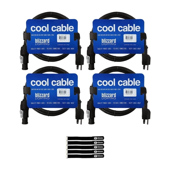 Blizzard Lighting PCT-MAIN-1410 Cool Cable 10 FT PCT Main Power Cable 4-Pack