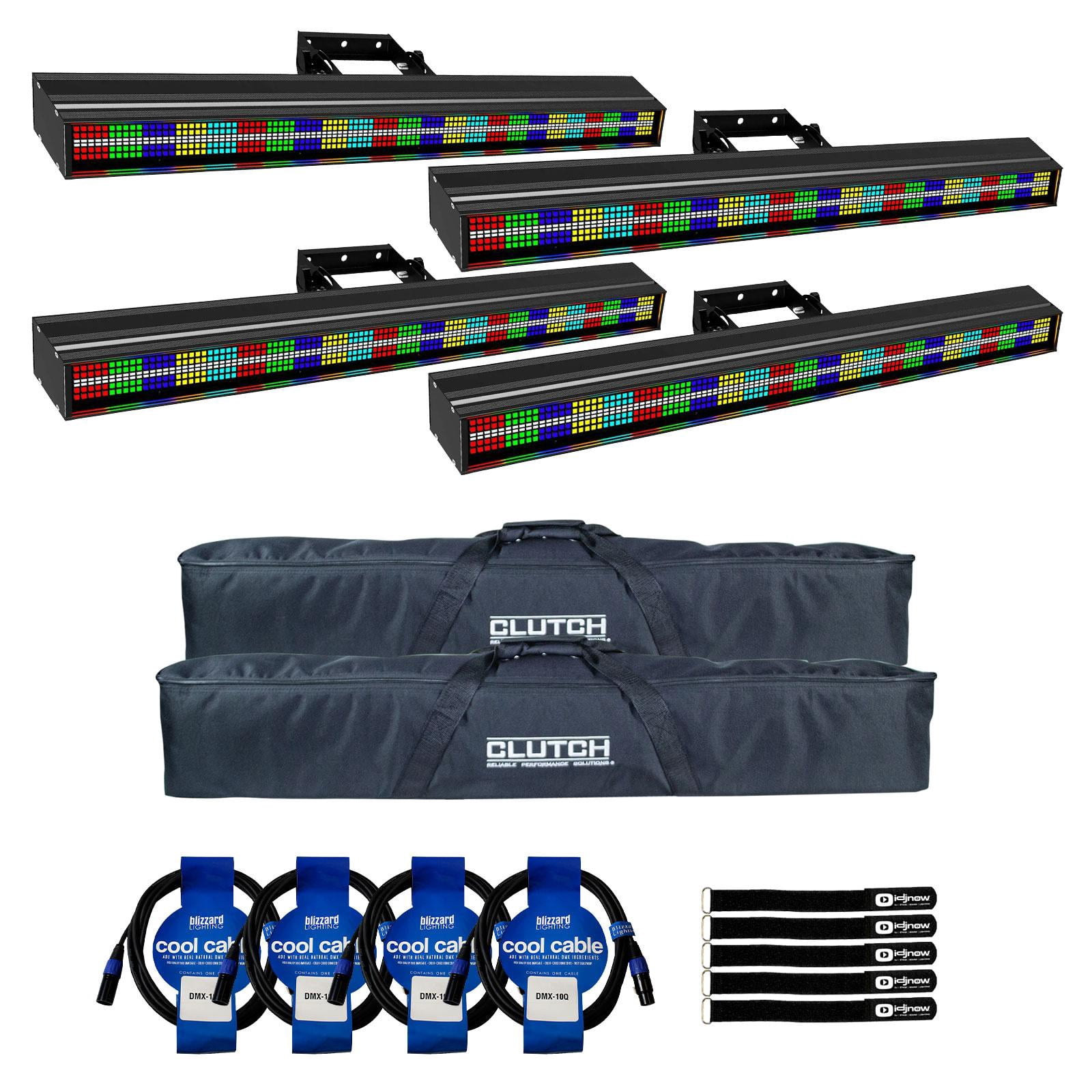 Blizzard Lighting StormChaser SuperHot 1-Meter LED Pixel Bar 4-Pack ...