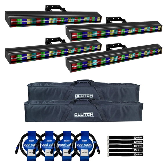 Blizzard Lighting StormChaser SuperHot 1-Meter LED Pixel Bar 4-Pack with Bags Package