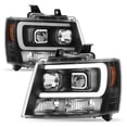 thumbnail image 1 of Blk 2007-2014 Chevy Suburban Tahoe Avalanche OPTIC DRL LED Projector Headlights, 1 of 7