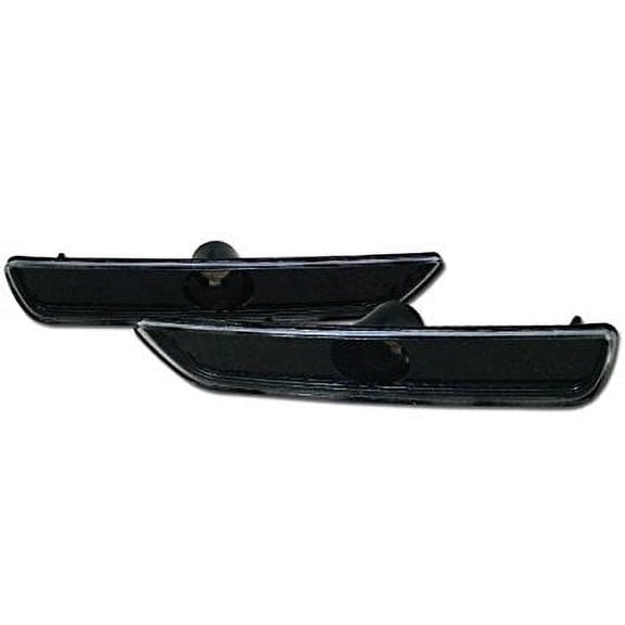 Blk Clear Front Parking Bumper Side Marker Lights Lamps Ford Mustang V6 V8