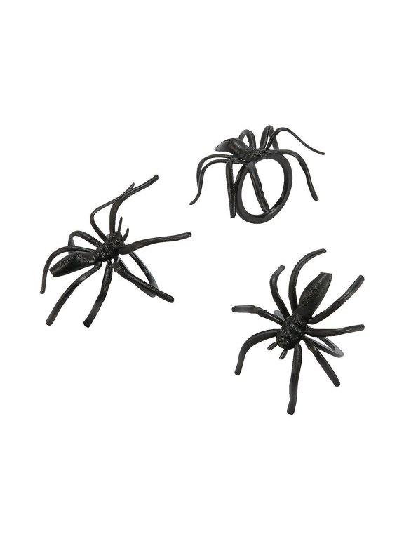 Blk Spider Rings (36Pc/Pbh) 6 Pbh/Un - Jewelry - 216 Pieces