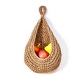Blmiede Clearance!!Jute Hanging Basket Wicker Hanging Fruit Basket For