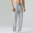 thumbnail image 1 of Blmnix Baggy Men Pants Joggers Low Rise Lightweight Pants Track Pants Pants Straight-Leg Cropped Gray Mens Casual Pants,XXXXL, 1 of 9