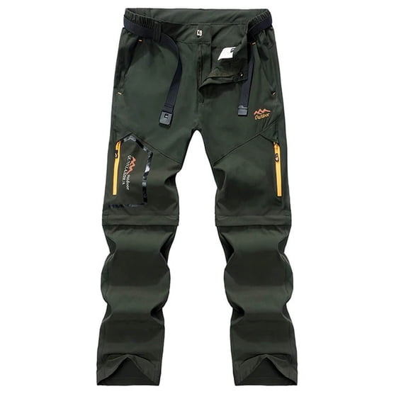 Blmnix Baggy Men's Pants Carpenter Pants Travel Pants Cargo Sweatpants Long Low Waisted Green Straight-Leg Summer Pants for Men,L