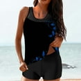 thumbnail image 1 of Blmnix Bathing Suits for Women Tankini Bathing Suits Set Modest Swimsuits Swim Dress Crew Neck Bathing Suit Tops for Women,XL, 1 of 6