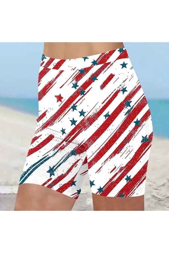 Beach Shorts Women's Shorts Workout Shorts Sliding Shorts Shorts Red Pull-On High Womens Gym Shorts,L