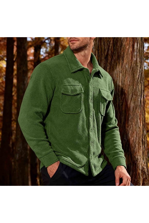 Big And Tall Men Shirts Guide Thermal Shirts T-Shirts Green Long Sleeve Collared Polo T Shirts for Men,L