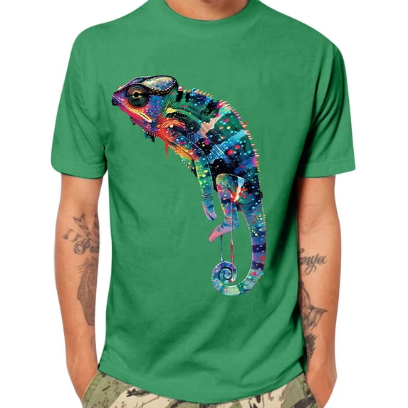Blmnix Big And Tall Shirts for Men Pullover Cotton T Shirts Graphic Tees Tshirts Short Sleeve Crew Neck Green Athletic Shirts for Men,L
