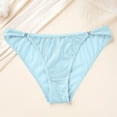 thumbnail image 1 of Blmnix Bikini Women's Panties Underwear Breathable Soft Blue Panties, 1 of 9